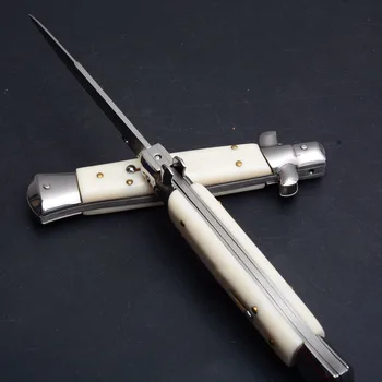 Sulankstomas peilis greitai atidaryti su italijos nešiojamas 9 colių greitai atidaryti sulankstomas peilis 440C Taktinis Išgyvenimo Lauko medžioklės Įrankis