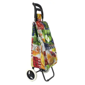 Sulankstomas pirkinių krepšelį, rankoje krepšys, vežimėlis su 2 ratais, krepšį, bagažo, storas lietaus-įrodymas, drobė