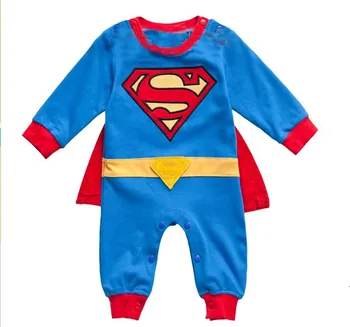 Supermenas Romper,Kalėdų kostiumas,naujas 2016 m., naujagimis,kūdikis berniukas romper,vaikų supermenas bodysuit,naujagimio vaikai pavasarį apskritai