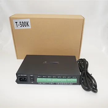 T500K led valdiklis Kompiuterio online 8ports TTL signalo RGB Full WS2801 WS2811 6812 8806 APA102 led pikselių modulis valdytojas