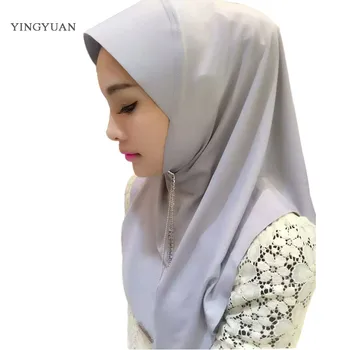 TJ47 naujas lengva dėvėti musulmonų hijabs šalikas moterims didelį kiekį, moteriški šalikai showl(be sagės )