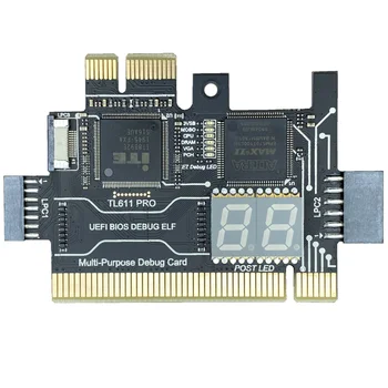 TL611 PRO Derinimo Kortelės Desktop PCI Plokštė PCI-E Nešiojamojo kompiuterio Diagnostikos Kortelė Testas LPC DERINIMO