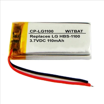 TTVXO 110mAh Baterija LG HBS-900 HBS-910 HBS-1100 Baterija AEC501224