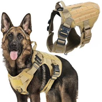 Taktinis Šuns Pakinktai Pet Mokymo Medžioklės Šunį Vest Metalo Sagtis Vokiečių Aviganis Diržai Su Pavadėliu Mažųjų Dideli Šunys