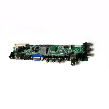 Tinka LTN156AT02-C01/C04/C07/C10 40Pin LVDS 1366*768, DVB-C/T LCD ekranas, VGA, USB signalas skaitmeninis 3663 valdytojas ratai kortelės rinkinys