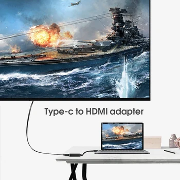 Tipas-c-HDMI HDTV Adapteris USB 3.1 4k Konverteris, skirtas PC Laptop Tablet Telefono