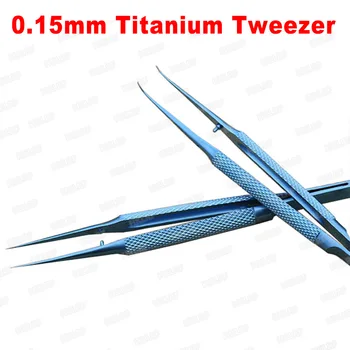 Titano lydinio pincetu profesinės priežiūros priemonė 0,15 mm krašto tikslumo pirštų atspaudų pincetu