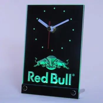 Tnc0469 Bull Engergy Gėrimų Stalo Stalo 3D LED Laikrodis
