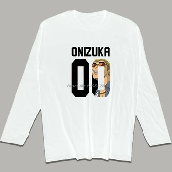 Top Didis Mokytojas Onizuka Marškinėliai Vyrams Medvilnės O-kaklo, ilgomis Rankovėmis Juokinga T Shirts Hip-Hop Tees Viršūnes Harajuku Streetwear