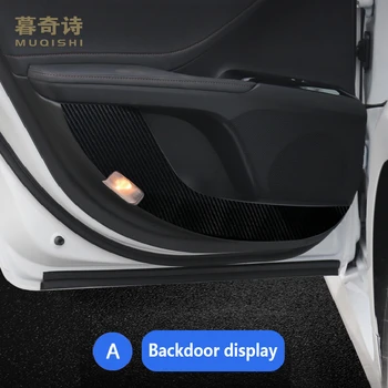Toyota Camry 2018 2019 2020 Automobilio duris apsaugos trinkelėmis Vidaus apdaila, Prekių Anti-kilimėlis kick odos Pertvarkyti Accessories4PCS
