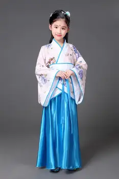 Tradicinis Mergina Dress Vaikas Hanfu Drabužių Cosplay Šalis Suknelės Šokių Vaikų Senovės Kinijos Tang Dinastijos Kostiumai Mergaitėms