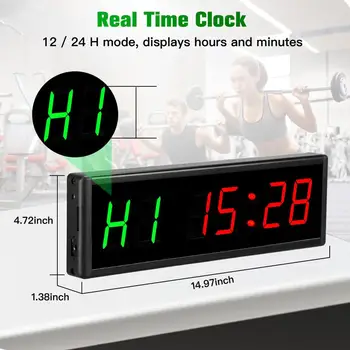 Treniruočių laikmatis LED Nuotolinio Sieninis Laikrodis Chronometras Laikmatį Prescise Electronicl Laikrodis su Nuotolinio Sporto Fitneso Mokymo