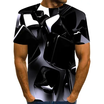 UNEY Grafinis Marškinėliai Juodas Kvadratas Spausdinti MUMS Dydžio Marškinėlius Unisex Viršuje Atsitiktinis Naujovė drabužių