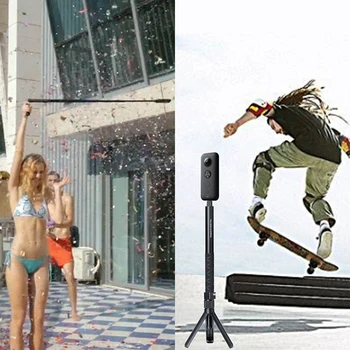 Universalus Insta360 Vienas X One R Plus EVO Selfie Stick Kulka Metu Nešiojamą Trikojo Nematomas Selfie Stick Insta360 Priedai