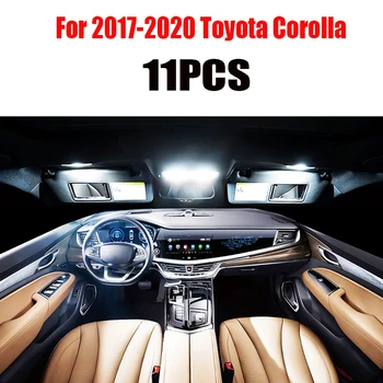 Už 1998-2020 Toyota Corolla Baltos automobilių reikmenys Canbus Klaidų, LED Interjero Šviesos Skaitymo Šviesos Rinkinys Žemėlapis Dome Licencijos Lempos