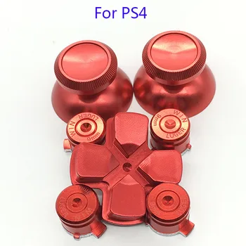 Už Dualshock 4 PS4 Pro Plonas Valdytojas Raudona Metalo Analoginės Lazdelės Aliuminio Dpad Veiksmo Mygtukų Playstation 4 Gamepad