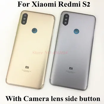 Už Xiaomi Redmi S2 Originalus Metalą Shell Būsto Duris Baterijos Dangtelio Atveju Garsas + - Mygtukus, vaizdo Kameros Objektyvas LCD viduryje rėmelį