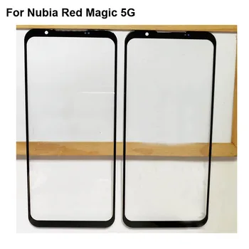 Už ZTE Nubija Raudonoji Magija 5G Priekiniai LCD Stiklinis Lęšis touchscreen Magic5G NX659J Jutiklinio ekrano Skydelis Išorinio Ekrano Stiklo, be flex