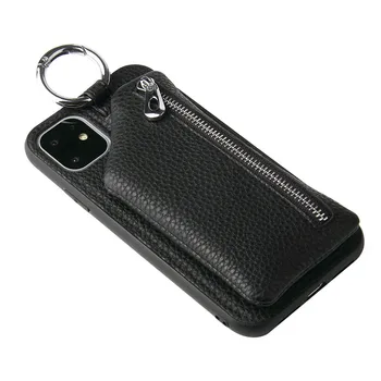 Užtrauktukas Nulio Kišenėje Piniginės, Telefono dėklas, skirtas Samsung Galaxy S8 S9 S10 Plius S7 Krašto Note8 Pastaba Note10 Plius Monetos Rankinėje Virvelę Dangtis