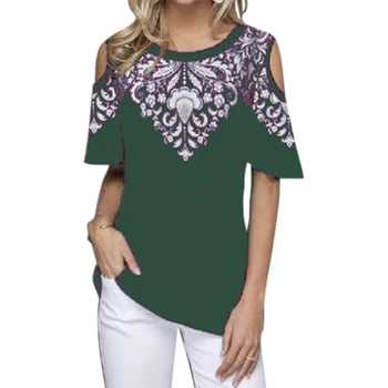 VICABO 24 stilių moteriški marškinėliai Off Peties Seksualus 3D atspausdintas Vasaros t shirt Ladies Viršuje Atsitiktinis Moterų Drabužių #w