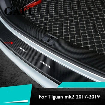 VW TIGUAN MK2 2017 2018 2019 2020 Automobilių Reikmenys Anglies pluošto PU Vidinis Galinio Buferio Raštas Plokštė Padengti Apdaila