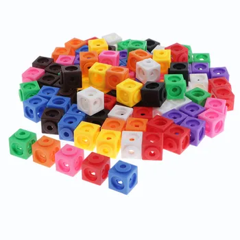 Vaikai Kubeliai Spalvotų Kaupimas Blokai Matematikos Švietimo Žaislai