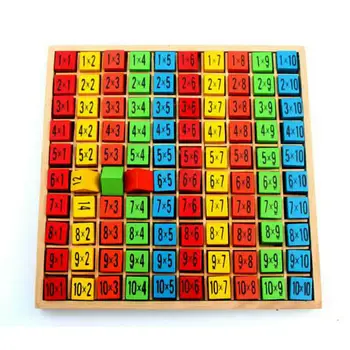 Vaikams Numeriais Žaislai Skaičiavimo Blokų 9*9 Daugybos Lentelė Matematika 10*10 Pav Blokuoti Vaikų Švietimo Montessori Mediniai Dovana