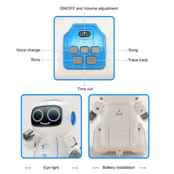 Vaikų Balso Atpažinimo Robotas Intelligent Interaktyvus Žaislas Smart Dainavimas, Šokiai Roboto Balsu Linijos Funkcija Leidimas Lietuvių Kalba