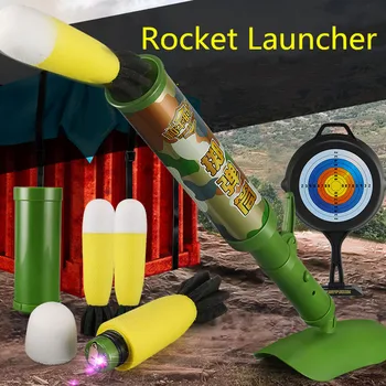 Vaikų Skiedinio Žaislai, Raketų Paleidimo Žaislai Barelį Paleidimo Karinio Modelio Raketų Patrankos Pradeda Granata Berniukai Ginklą Elektros Žaislas