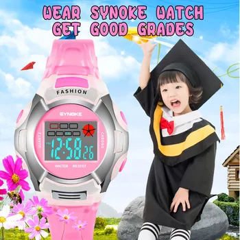 Vaikų Žiūrėti Elektroninių Vandeniui Žiūrėti Vaikų Berniukų Studentų Vandeniui Sporto laikrodis Led Skaitmenine Data, Laikrodis Часы