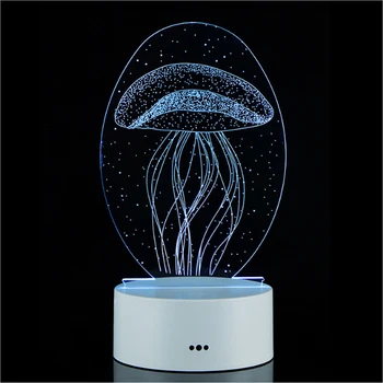 Valentino Dienos Dovana Žmonai Dovanų Dekoratyvines 3D Lempos touch 7 spalvų širdelės formos Balionas Akrilo LED Nakties Šviesos staliukas Lempos