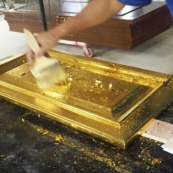 Valgomieji Aukso Lapų Lakštai tikro Aukso Folija 100vnt 4.33x4.33cm už Valgomieji Pyragas Maisto Apdailos Gilding Meno Amatų Popieriaus 24K Aukso Lapų