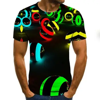 Vasaros mados vyriški hip-hop ' o T-shirt 3D T-marškinėliai, vyriški marškinėliai vasaros anime marškinėliai trumpomis rankovėmis O-kaklo viršų