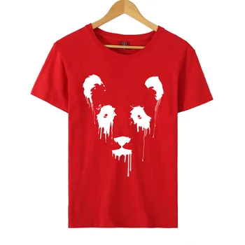Vasaros panda atspausdinta marškinėliai Juokinga prarasti mados trumpomis rankovėmis T shirts Hip-Hop streetwear Marškinėlius