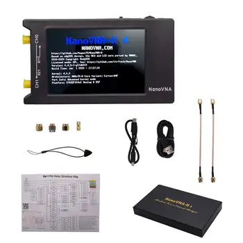 Vektoriaus Tinklo Analizatorius HF VHF UHF 1.5 GHz Antena Analizatorius Skaitmeninis LCD Ekranas Liečiant Ekraną Matavimo Už NanoVNA-H4