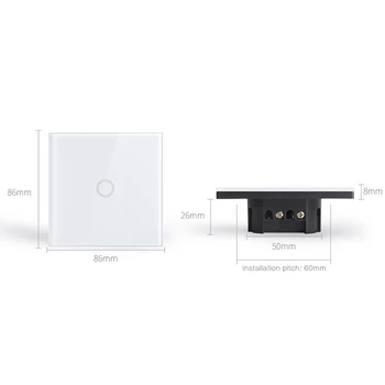 Vrey Samrt WiFi Touch Sienos jungiklis, Jungiklis su Nuotolinio valdymo pultelis vienetas su Alexa&Home 