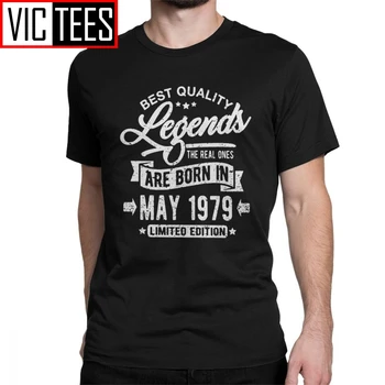 Vyrai T Shirts Legendos Gimsta Gali 1979 M. Derliaus 40 Gimtadienio Dovanos-Metį Tees Šukuotinės Medvilnės Grafinis T-Shirt