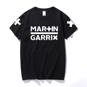 Vyrai t marškinėliai mados Muzikos DJ Martin Garrix Atspausdinta marškinėliai medvilnės, trumpomis rankovėmis, O ant kaklo marškinėliai vasaros hip-hop marškinėlius euro dydis