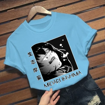 Vyrų, Moterų, T-marškinėliai, Topai Kakegurui Marškinėlius Yumeko Jabami T-shirt Įgulos Kaklo Įrengtas Minkštas Anime, Manga Tee Marškinėliai