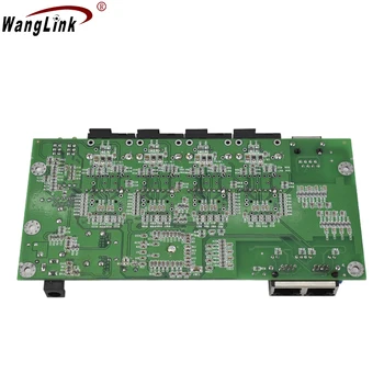 Wanglink Gigabit Ethernet Switch Pluošto Optinis jungiklis Pramoninės Klasės 4 1,25 G Ląstelienos Uosto, 3 RJ45 10/100/1000M PCB lenta