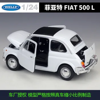 Welly 1: 18 FIAT 500 L Lydinio Automobilio Modelio Surinkimo Dovana Apdailos žaislas
