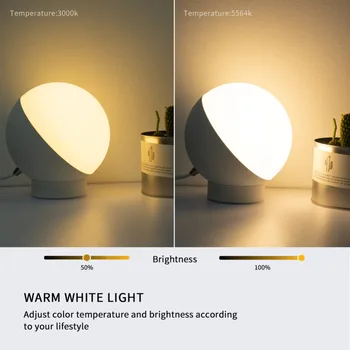 Wifi Smart Stalo Lempa RGBW 7W šviesos srautą galima reguliuoti Valdymo Laikmačio Jungiklis, Alexa, Google 