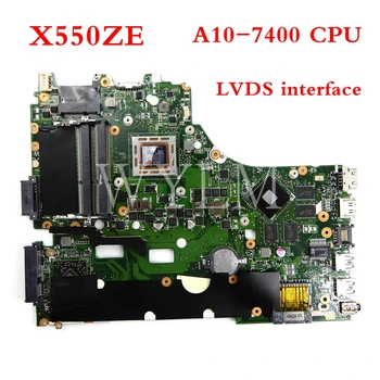X550ZE plokštė A10-7400CPU mainboard ASUS X550Z X550ZE X550 X550ZA K550Z A555Z VM590Z Nešiojamas plokštė Išbandyti Darbo