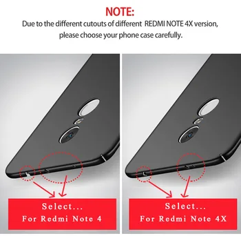 Xiaomi Redmi 4 Pastaba Atveju Msvii Matinis Dangtelis Xiaomi Redmi Pastaba 4X Pasaulio Versija Atveju Xiami PC Padengti Redmi Note4x 4 x Atveju