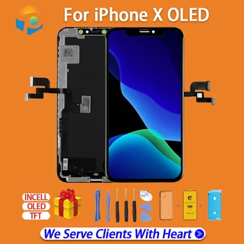 YWEWBJH Aukštos Kokybės OLED i Telefono X XS XR LCD Ekranas i Telefono X Ekrano Pakeitimas su Tiesa Tonas Nemokamas Pristatymas