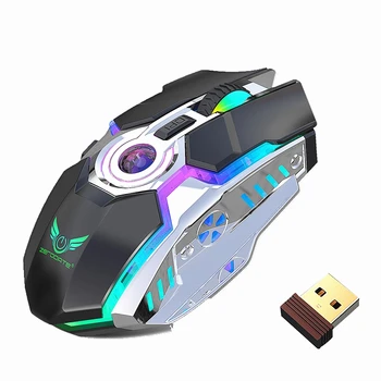 ZERODATE USB Gaming Belaidės Pelės LED Spalvinga Kvėpavimo 2400DPI Optinis Kompiuteris Mini Pelė, PC, Nešiojamas, Biuras Pelės Tyla
