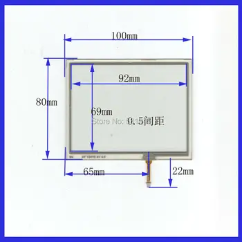 ZhiYuSun 4.5 colių 4:3touchglass NE 1241C A1 4.5 ekranas 100mm*80mm touchsensor stiklo GPS AUTOMOBILIŲ ir Laisvalaikio mašinos, 100*80