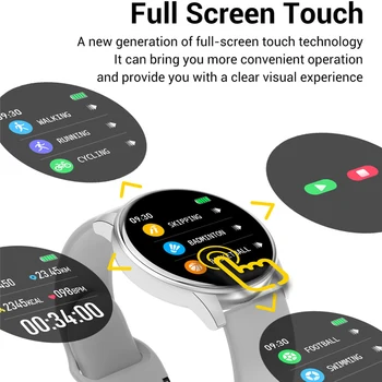 Zl01s Visiškai Jutiklinis Ekranas 1.3 Smart Watch Vyrų, Moterų Kraujo Spaudimo Matavimas Smartwatch Širdies Vertintojas Deguonies Stebėti Mados Žiūrėti