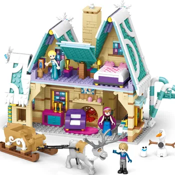 Šaldytų Blokų Suderinama Lepining Draugų & Disneye Filmą Frozeninglys sy6580 Princesės Pilis Plytų Vaikams, Žaislai Vaikams
