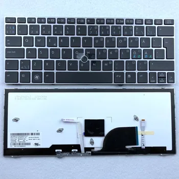 Šiaurės Apšvietimu Nešiojamojo kompiuterio Klaviatūra HP EliteBook 2170p 2170 su Pele Taško 677599-091 ND Išdėstymas